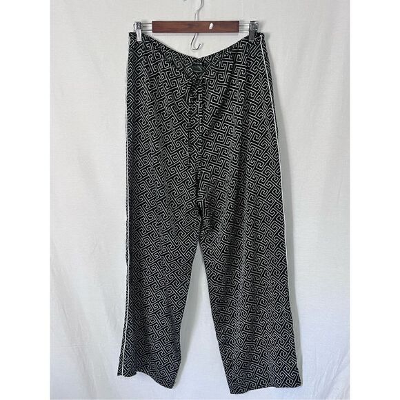 Natori 2 piece silky lounge set pullover top belted pajamas satin feel sz Large - Picture 5 of 6